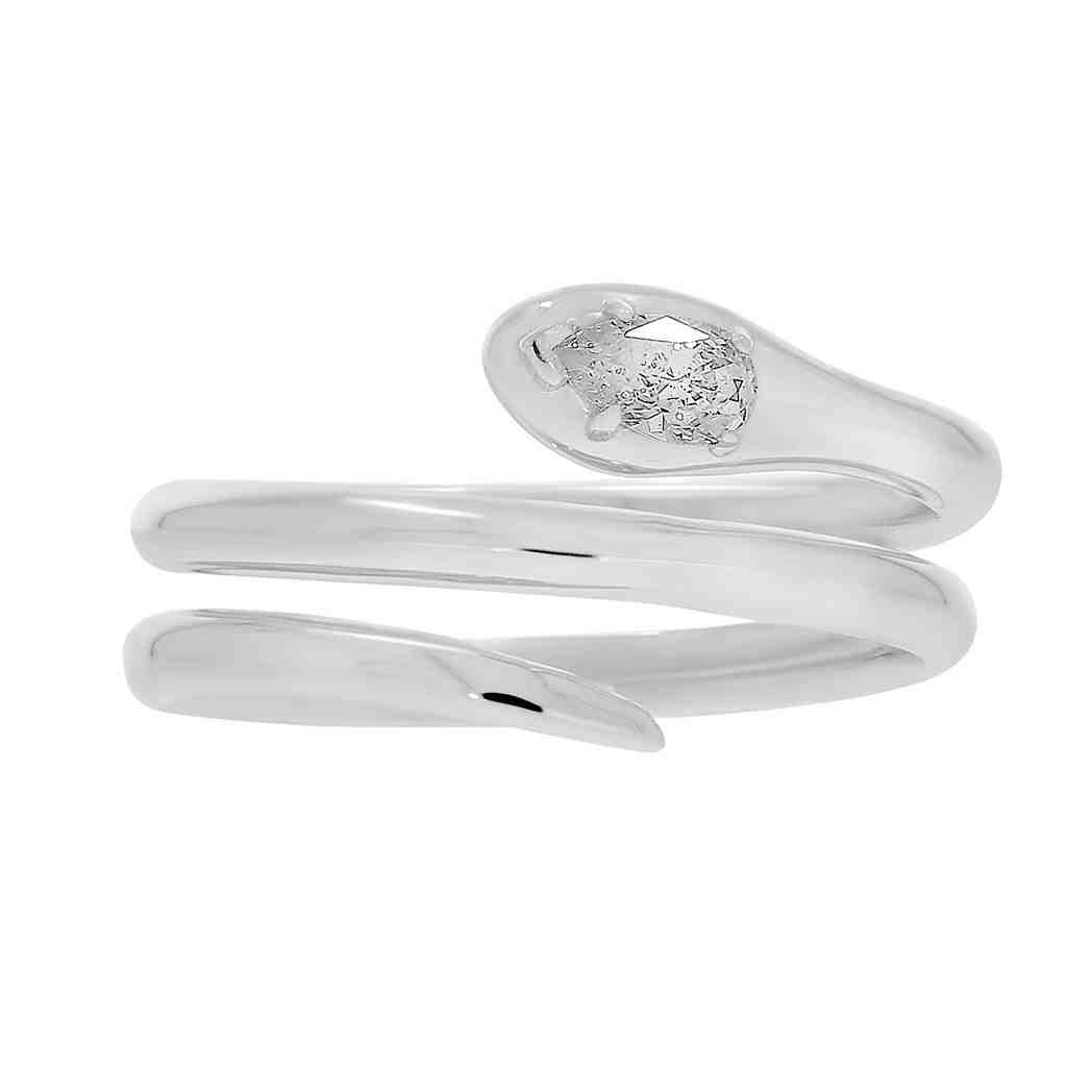 Cross Over Pear Shape Diamond Ring LR13050A